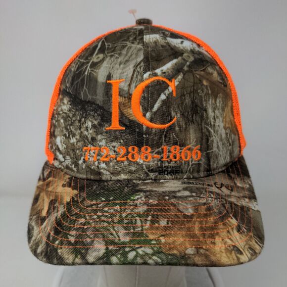 IC 772-288-1866 Snapback Trucker Hat Camouflage One Size Mesh Back Richardson - Picture 2 of 8